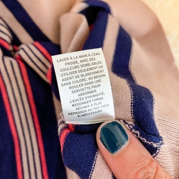 Halogen Pink Navy Stripe Knit Tank Top NWT - Picture 7 of 7